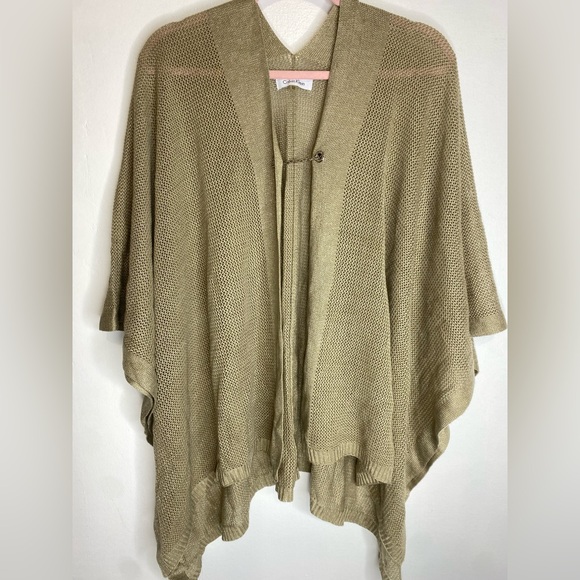Calvin Klein Sweaters - NWOTCalvin Klein Women's Khaki Poncho